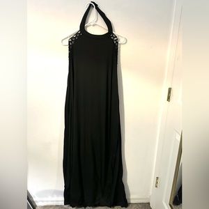 Black maxi dress